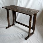 作品木製レトロ風 折り畳みテーブル（小）