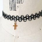 作品送料無料　タトゥーチョーカー　TATTOO CHOKER CROSS