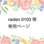 作品raiden0103様　専用ページ