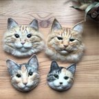 作品【オーダーメイド】かべねこ 羊毛フェルト猫