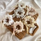 作品＊うさぎさん用リボンクラウン＊ 花冠 花かんむり うさぎ ペット 