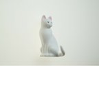 作品Miniature Cat 　白猫 　  猫の置物
