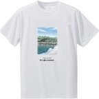 作品手描き風景スケッチTシャツ（能登・狼煙漁港）