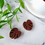 作品葉っぱのチョコレート型（モンステラ）（22）　シリコン型　シリコンモールド　お菓子　手作り　プレゼント