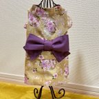 作品★早割キャンペーン中★お買得⭐︎犬服⭐︎浴衣 女の子用 桜ベージュ