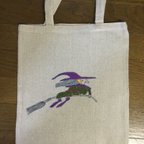 作品手刺繍エコバッグ