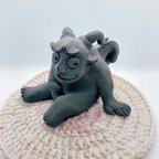 作品陶器人形 Baby Gargoyle～にやり オブジェ ハロウィン