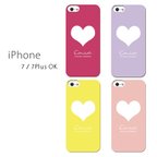 作品【名入れOK】シンプルな大人のハート♡iPhoneX iPhone8 / iPhone8Plusその他機種