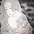 作品【原画】刺青女