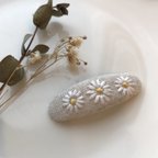 作品お花刺繍パッチンピン ＊受注製作