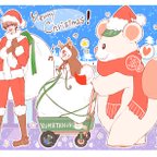 作品くまたぬきとクリスマス🎅