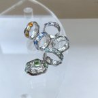 作品【aim original design RING】天然石 ガラスリング 