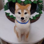 作品柴犬　羊毛　羊毛フェルト　ハンドメイド