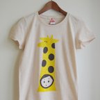 作品学芸会のきりんTシャツ（ヘザーベージュ）