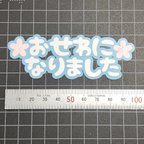 作品『おせわになりました🌸』 カットフォント 文字  単品