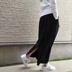 作品『楽ちん♥タイトスカート』スラット・細見え・ストレッチ・マキシ丈(黒）