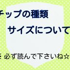 作品ネイルチップのサイズ表