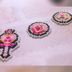 作品ピクセル変身アイテム 刺繍ステッカー 