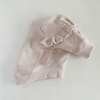 作品【SALE・特定サイズ】犬服・袖フリルガーリィスウェット_さくらピンク