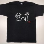 作品Animal Tシャツ（ねこのモモちゃん）ブラック