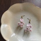 作品【受注制作】桜のピアス〈イヤリング 〉