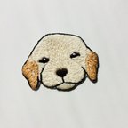 作品刺繍アイロンワッペン　レトリバー子犬