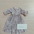 作品リカちゃん服　ビジュー付きワンピース　ピンク