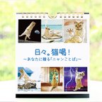 作品【猫の日】猫好きさんへの贈り物！日めくりカレンダー「日々。猫喝！」～あなたに贈るニャンことば～ プチギフトにも