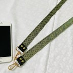 作品和柄畳縁 スマホストラップ スマホショルダー  ショルダーベルト