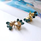 作品｡.:✽ Flora Ⅲ ✽.｡.:* ヴィンテージ ボタニカル ピアス