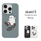 作品iPhone・Android対応 ホリデー・イン・ザ・キッズ（skate-13）のスマホケース iPhoneケース グレー ブラック クリアー