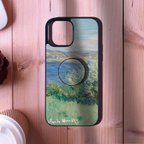 作品モネ　海　monet  iphone 13mini ケース　アイフォン13ミニ