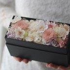 作品花の贈り物。桜色のフラワーボックス 【sakura】