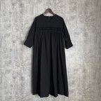 作品ピンタックワンピース　Organic cotton pintuck dress