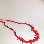作品赤サンゴのネックレス