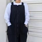 作品Kinchaku Zip Apron　ブラック　ロング丈