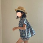 作品バルルブラウス　サマーブラウス　フレンチスリーブ　子供服　キッズ　女の子服　80〜120サイズ