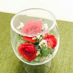 作品ボトルフラワー 薔薇