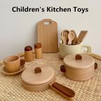 作品wooden kitchen set