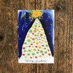 作品No.14_クリスマスカード「クリスマスツリー」