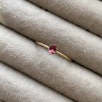 作品Rose pink … Malaya Garnet  14kgf ring