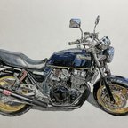 作品車　バイクのイラスト描きますＡ3サイズ