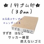 作品シンプルゴム印★お名前スタンプに(30mm)カレンダーにも。