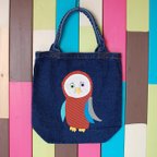 作品OWL_Denim Bag_L size