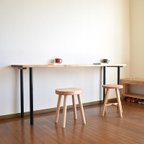 作品【幅160cm】シンプルな長テーブル