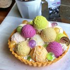 作品《受注制作》Tarte aux "petites boules de glace de saison"【automne】/季節のプチアイスボールタルト【秋】