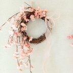 作品桜🌸のリース 『桜舞う』