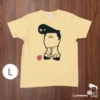 作品ポヤンキー　クルーネックTシャツ　ナチュラル L