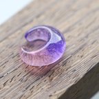 作品Pink Purple EarCuff：波動玉®【現品一点物】