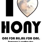 作品送料無料 写真加工【I LOVE HONY】 A3・A4サイズ※データのみ
